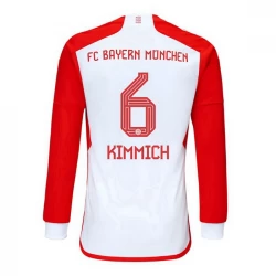 FC Bayern München Joshua Kimmich #6 Fodboldtrøjer 2023-24 Hjemmebanetrøje Mænd Lange Ærmer